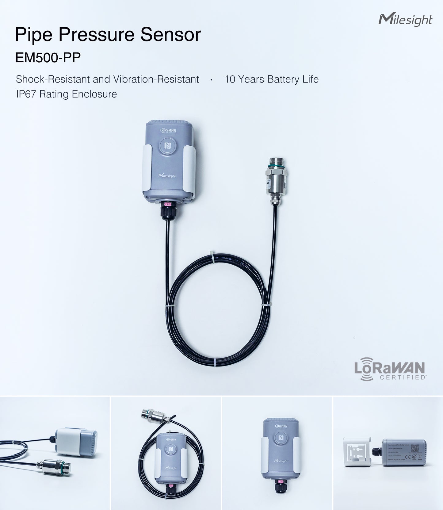 Pipe Pressure Sensor: EM500-PP