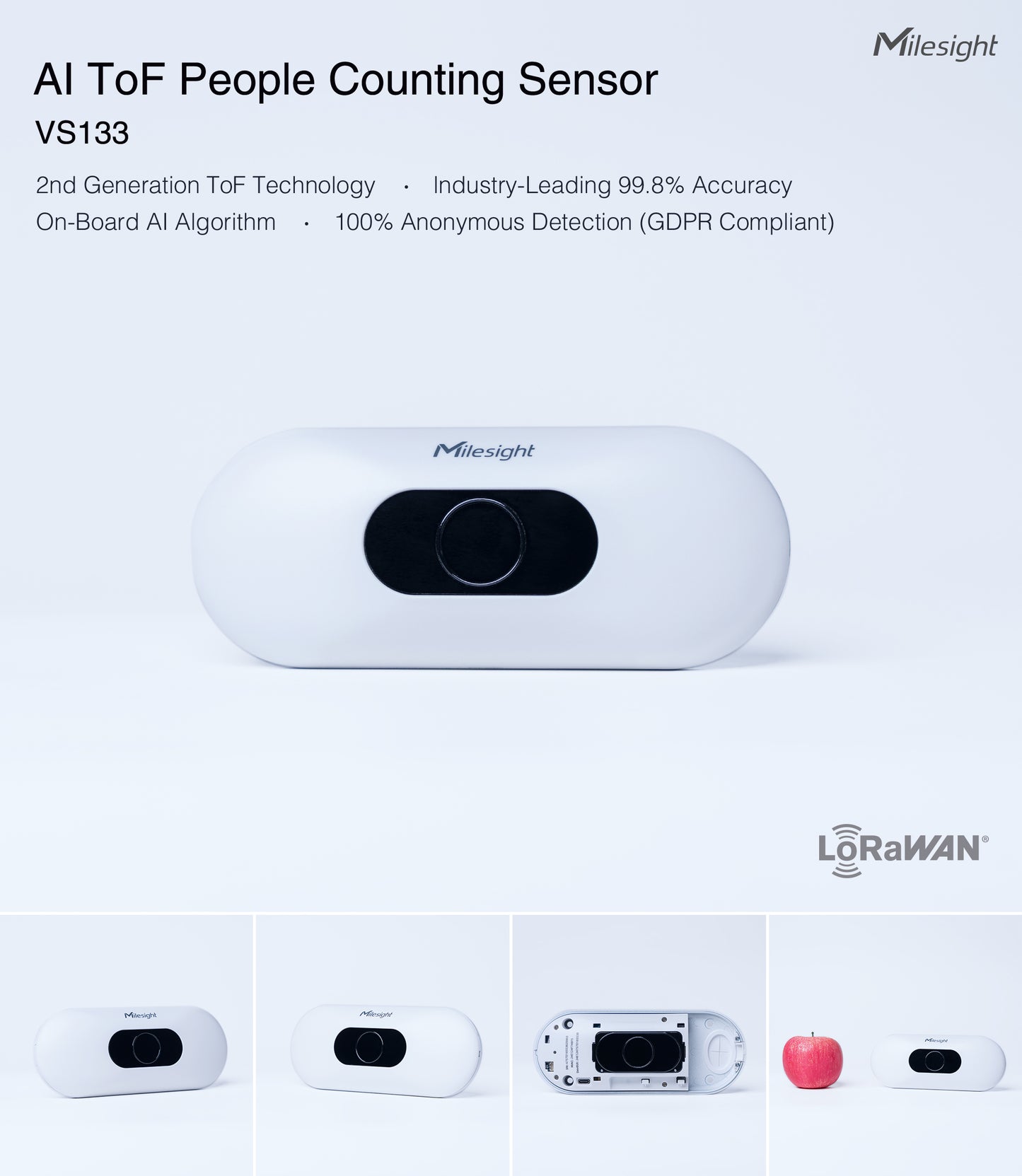 AI ToF People Counting Sensor: VS133 & VS133P