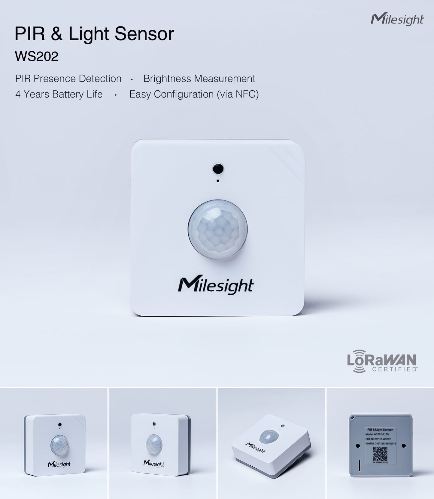PIR & Light Sensor: WS202
