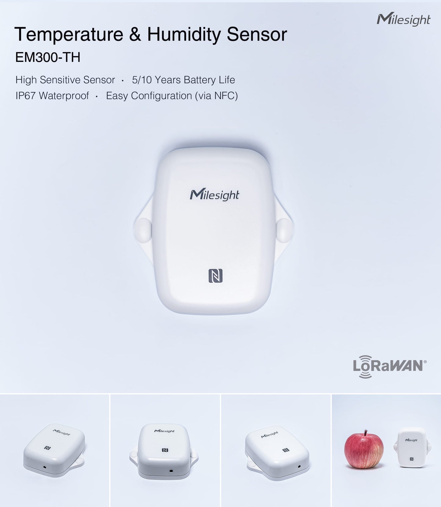 Temperature & Humidity Sensor- EM300TH