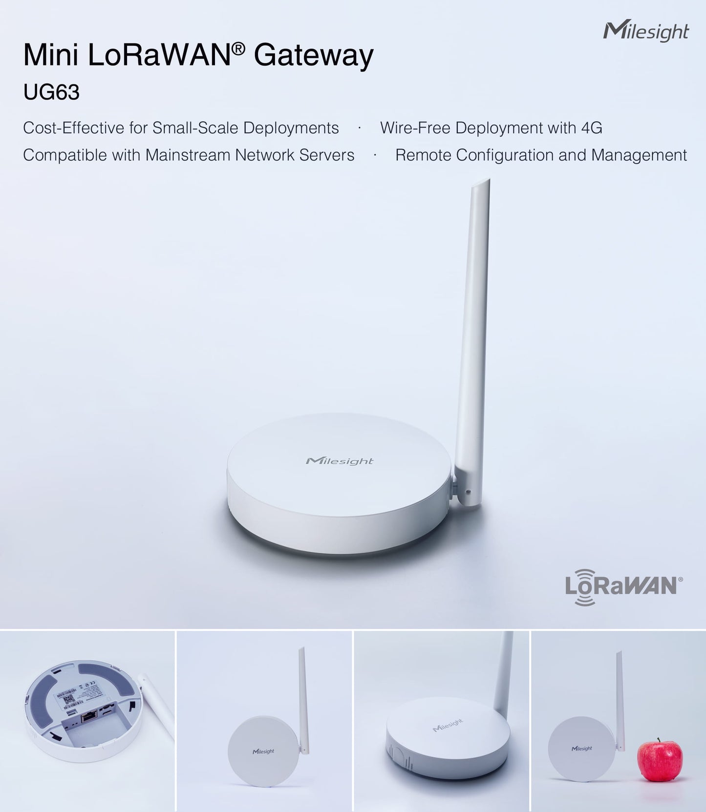 Mini LoRaWAN® Gateway: UG63